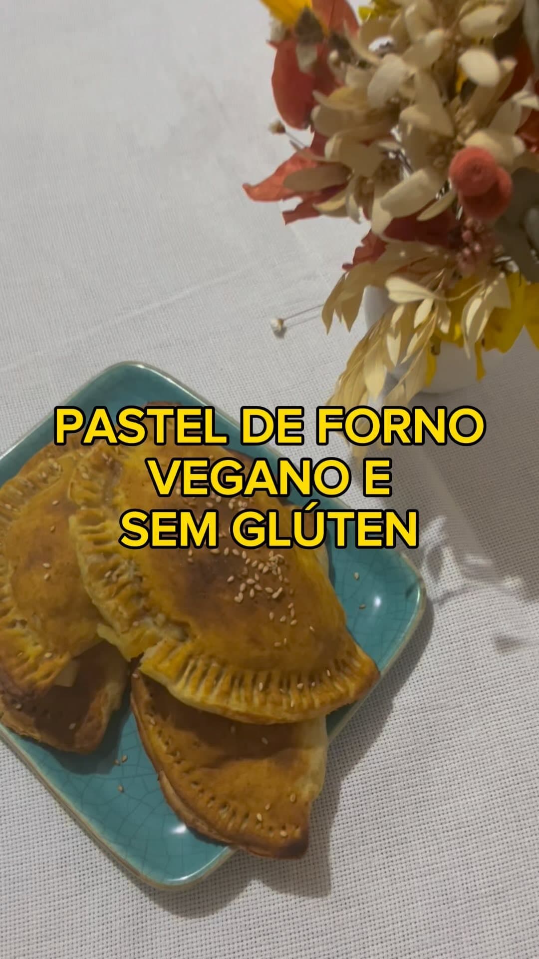 Pastel de Forno Vegano e Sem Glúten🌱🥟✨