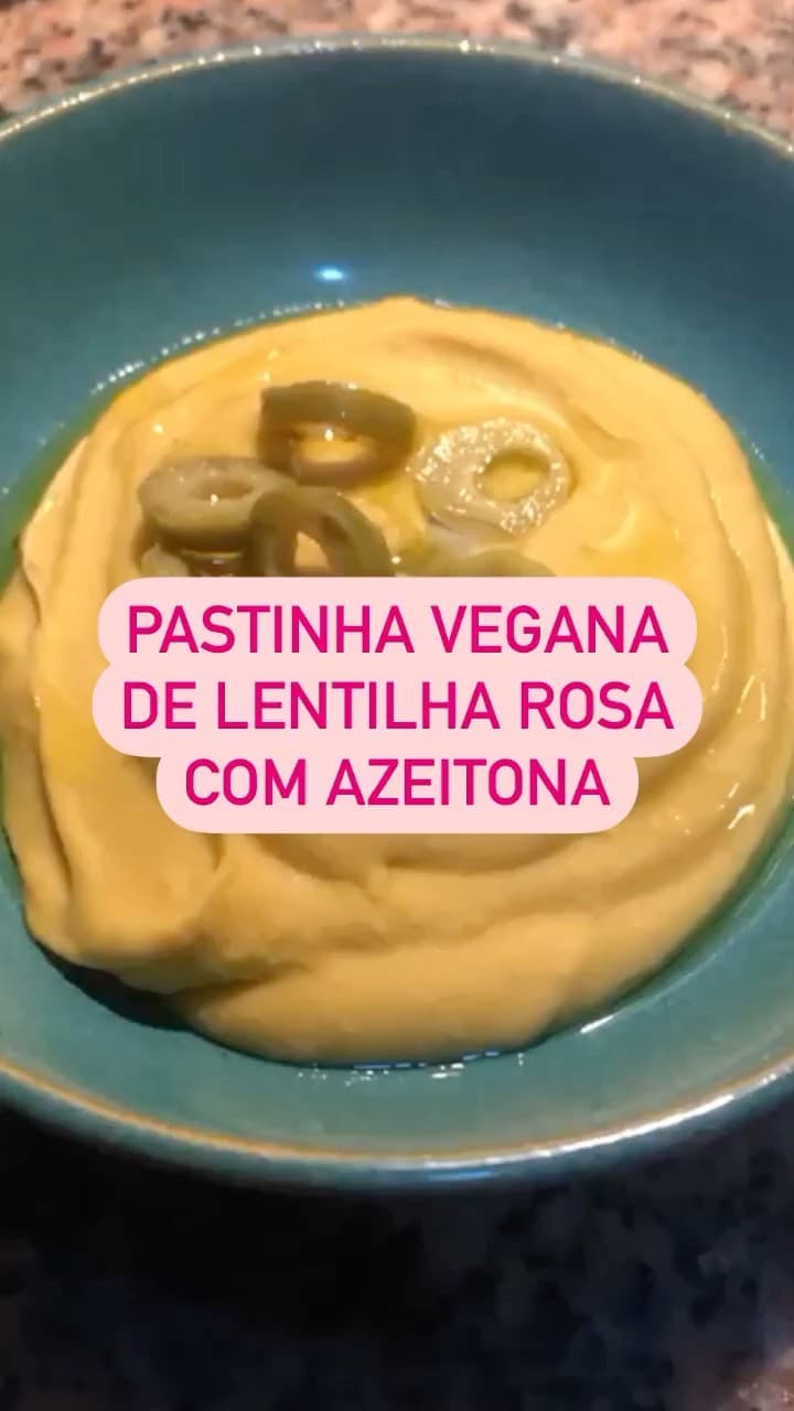 Pastinha Vegana de Lentilha Rosa com Azeitona
