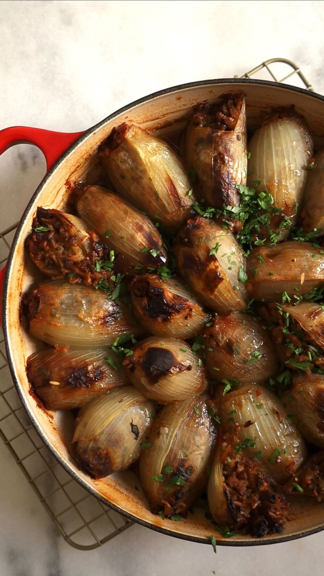 Dolmas de cebola
