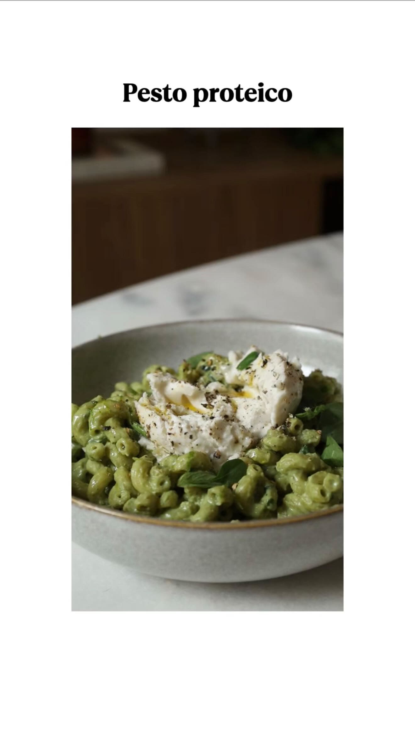 Macarrão ao pesto proteico…o girl dinner turbinado 💅