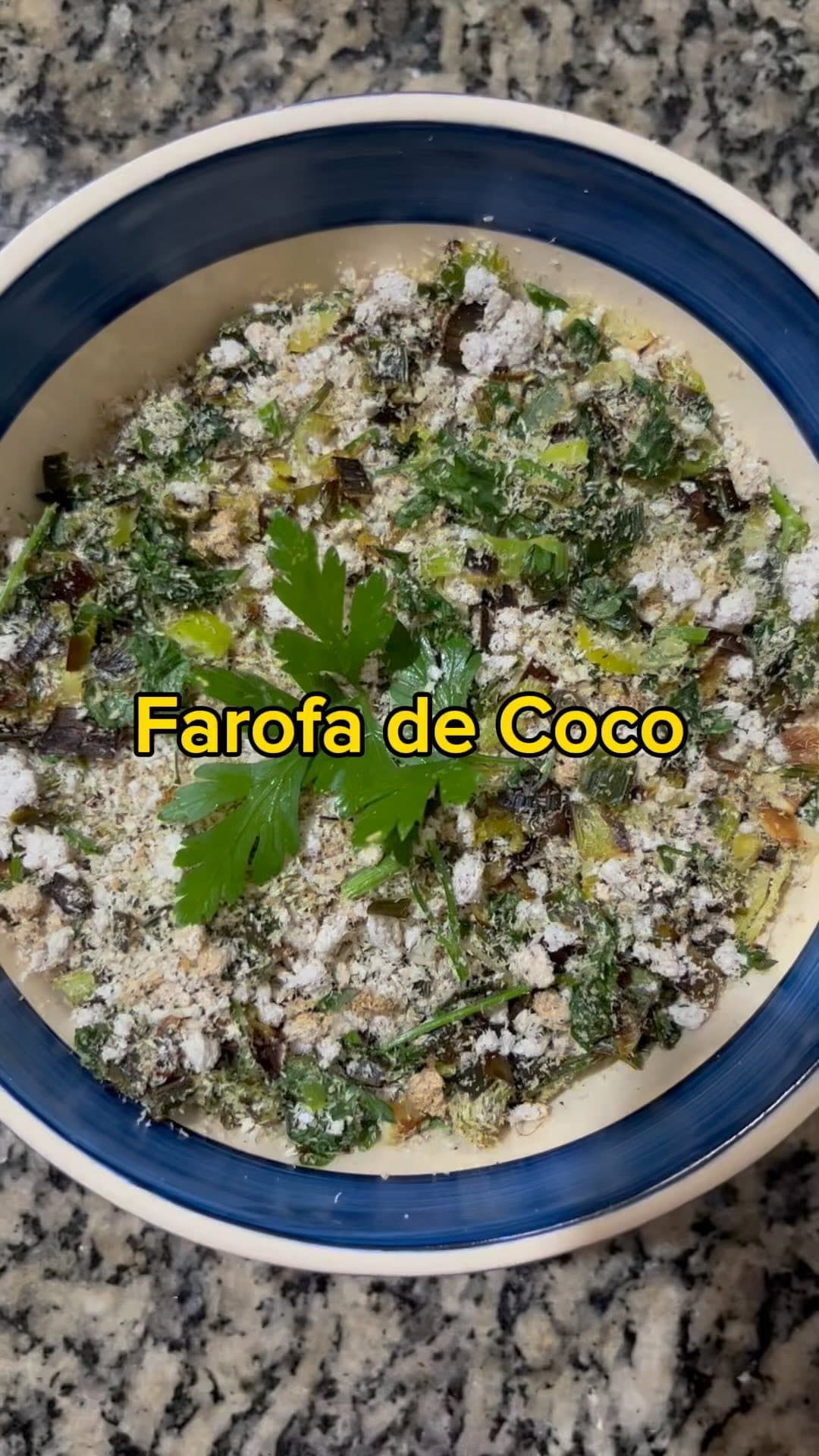 🥥✨Receita de Farofa de Coco com o resíduo do Leite de Coco! 🌴🍽️