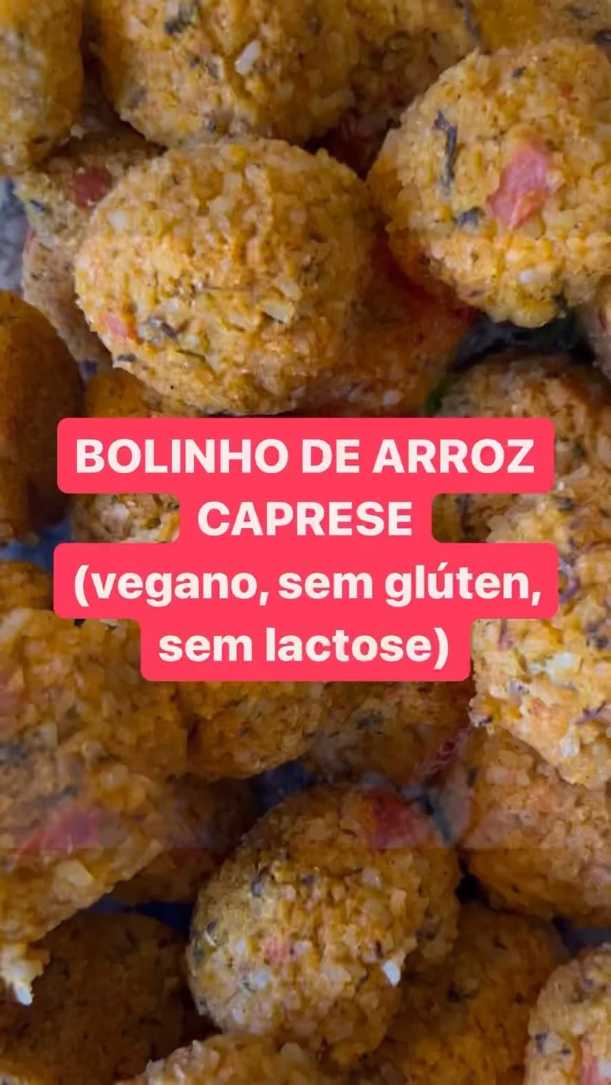 Bolinho de arroz caprese - MARAVILHOSO ‼️