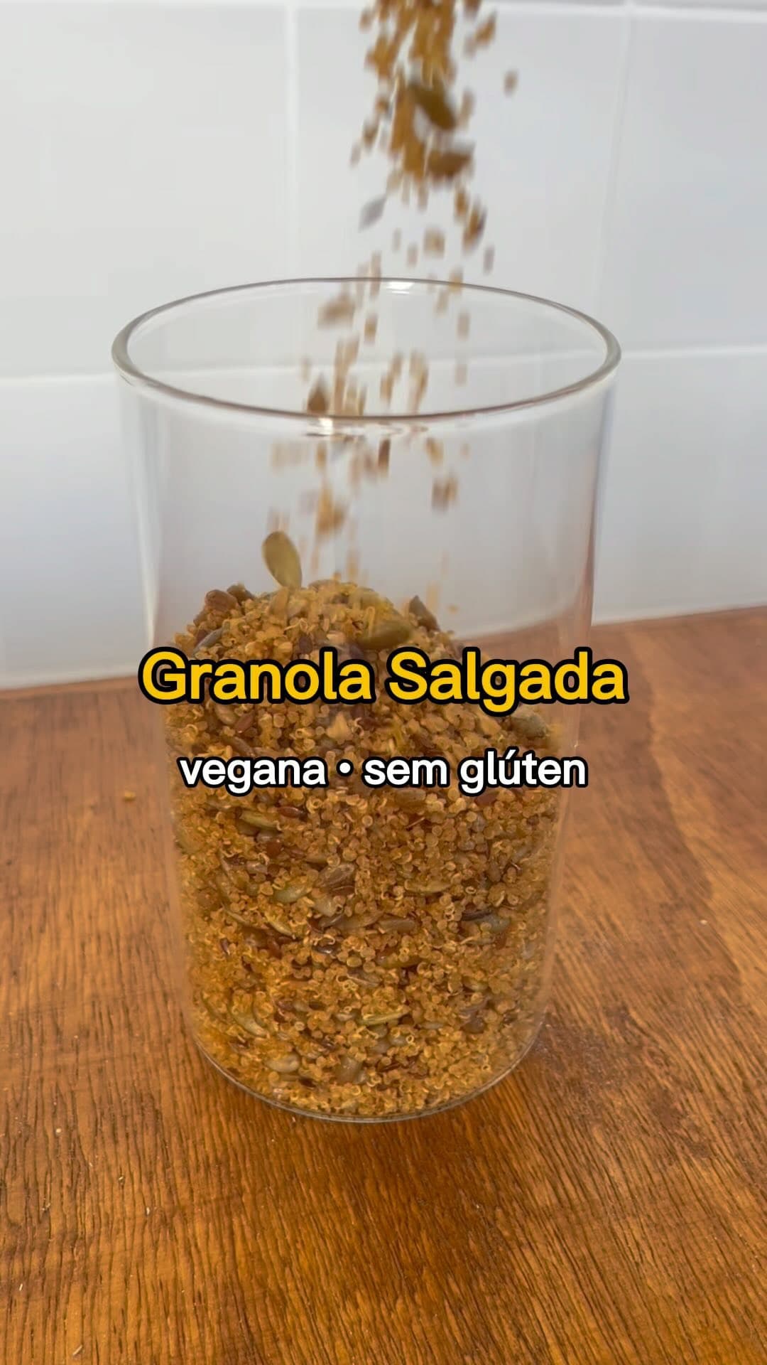 🌟 Receita de Granola Salgada Vegana e Sem Glúten 🌟