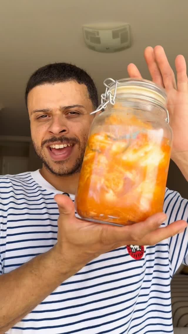 primeira vez fazendo kimchi – com ingredientes simples 🥬✨