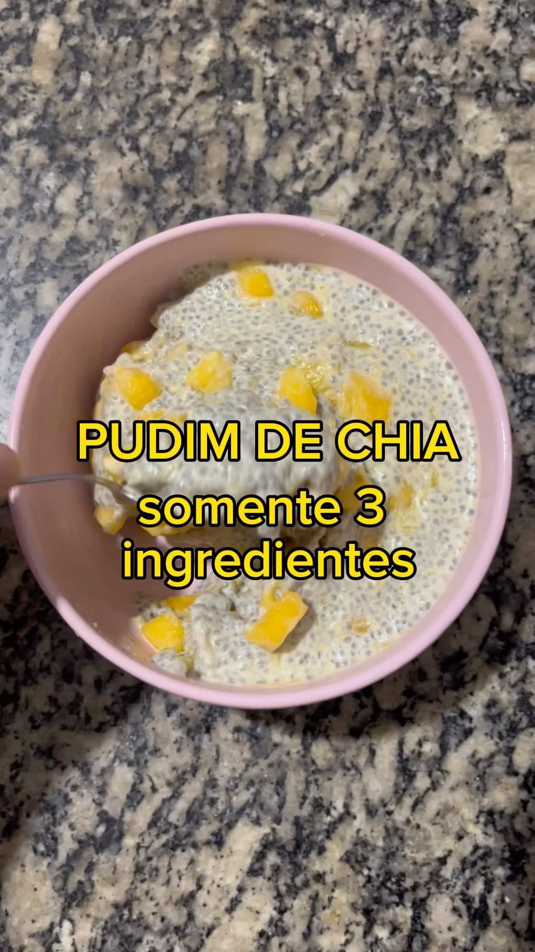 🥥🍮 Pudim de Chia Vegano - Só 3 Ingredientes! 🌱🥭